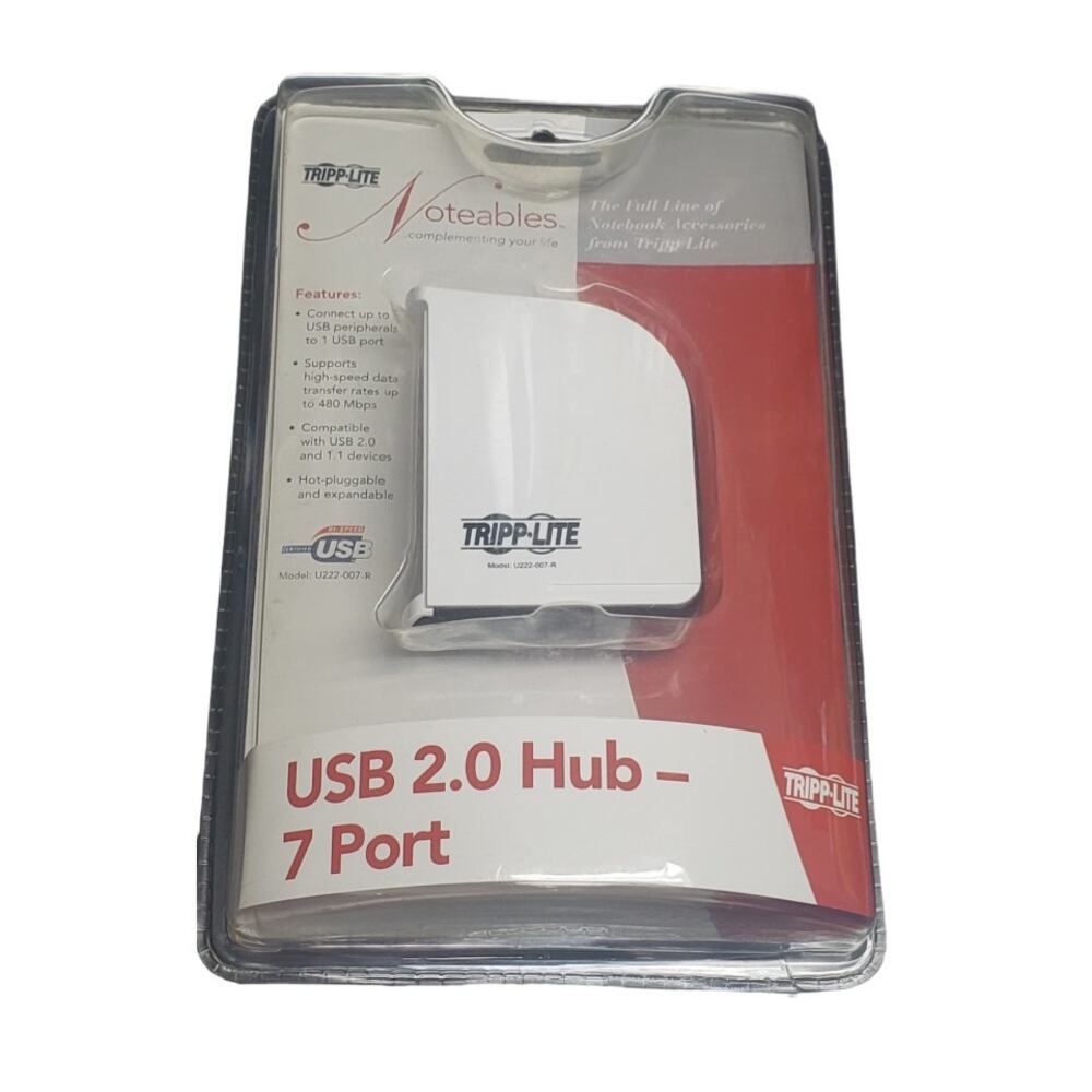 Tripp-Lite USB 2.0 & 1.1 Device Hub - 7 Port Model No. U222-007-R Data Transfer